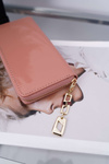 Dámská Peněženka s Velkým růžovo-zlatým ozdobným zipem
