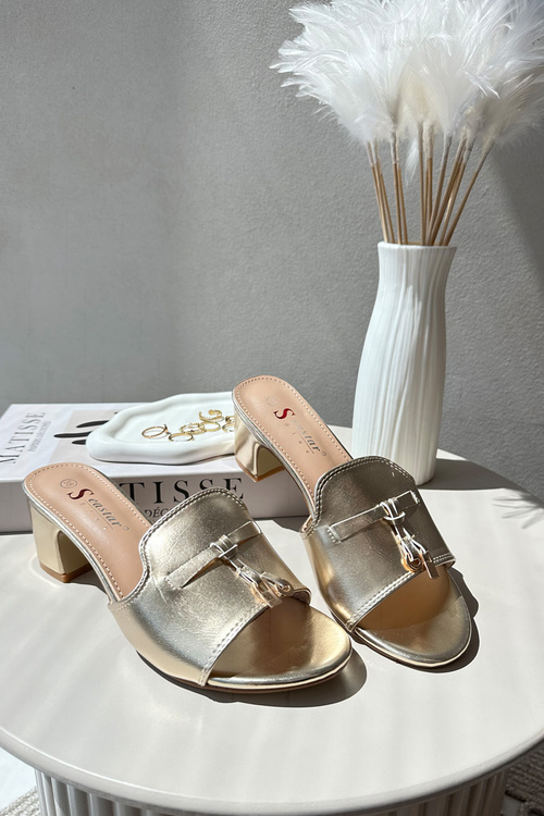 Dámské Sandály Na Podpatku Béžové Bralya