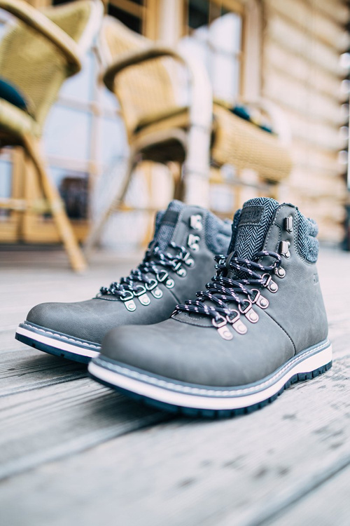 Pánske topánky Big Star Grey EE174405