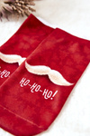 Ponožky Ho Ho Ho červená