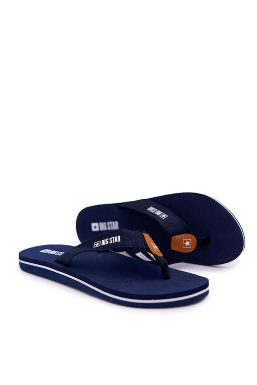 Dámske flip -flops Big Star DD274A254 Navy Blue