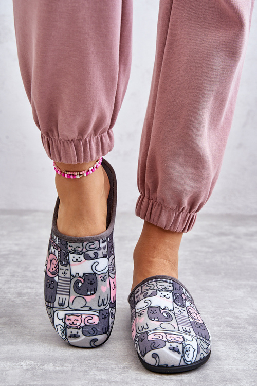 Papci flip -flops befado Kitty 155d208 šedá