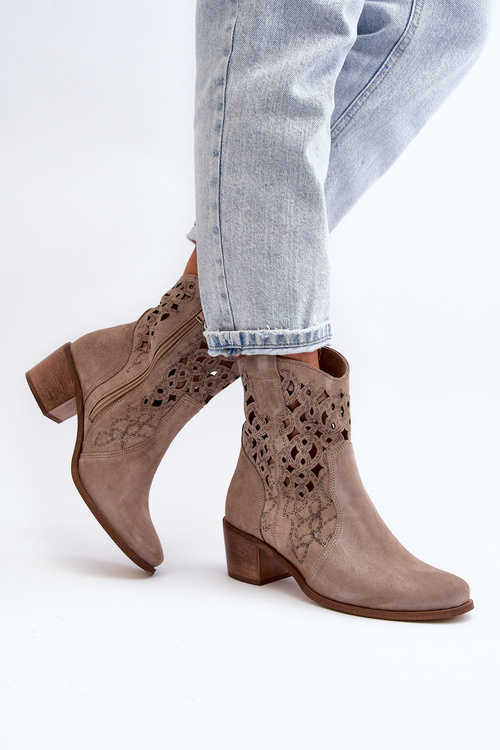 Zazoo 3394 Dámske topánky na opätku Výstrihové Cappucino