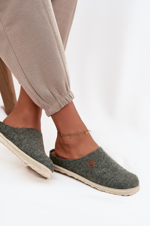 Domáce obutie dámske papuče Inblu CS000047 zelené