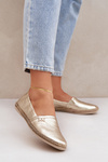 Elegantní Damské Kožené Espadrilky Zazoo 10177 Zlaté