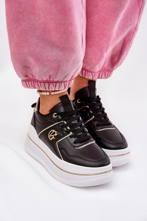 Dámské Sportovní Boty Na Platformě Černé Caldeno