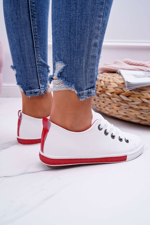 Dámsky biely červený remienok Nigrid2