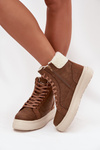 Dámske zimné topánky s kožušinkou Lee Cooper LCJ-25-01-3735 Hnedé