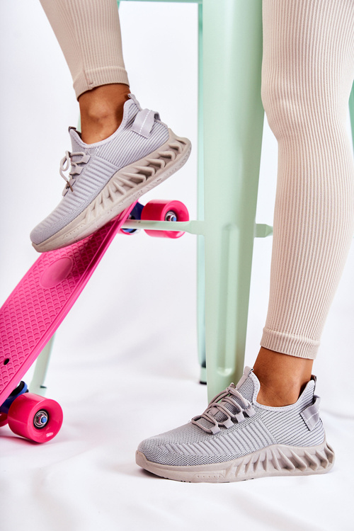 Dámské boty ze sportovního materiálu Šedá Lenney