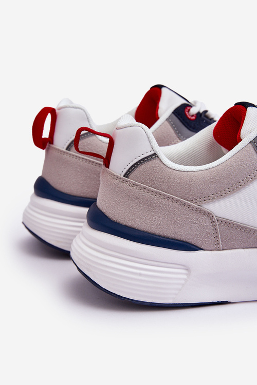 Pánská sportovní obuv Memory Foam Big Star LL174235 Bílá a šede