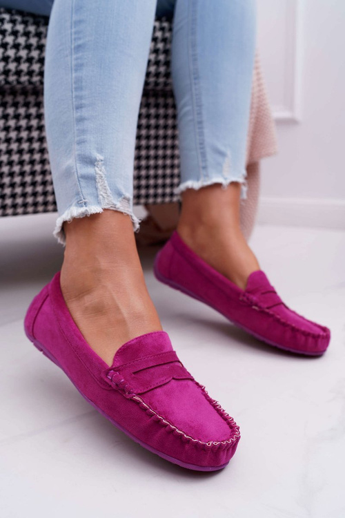 Ženské mokasíny Bolero Suede Fuchsia