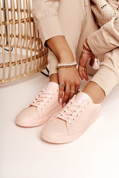 Dámské Kožené Tenisky BIG STAR HH274141 Světle Růžová