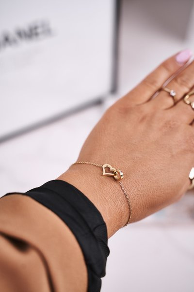 Celebrity Bracelet Circle a Srdce Zlatého sľubu