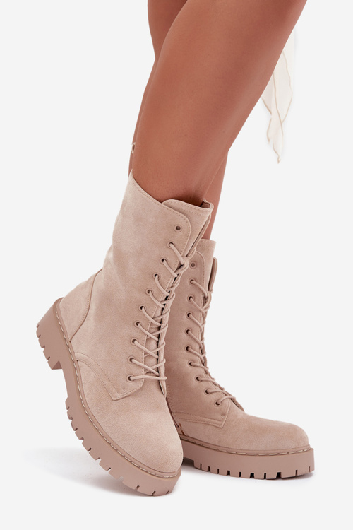 Dámské workery zateplené béžové Marvielle