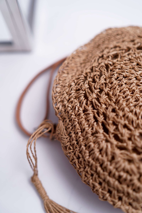 Pletena kabelka Octario Camel