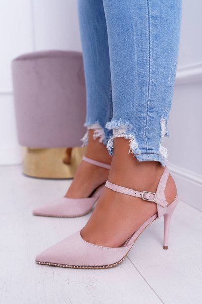 Dámske vysoké podpätky v ružových ružových trendoch