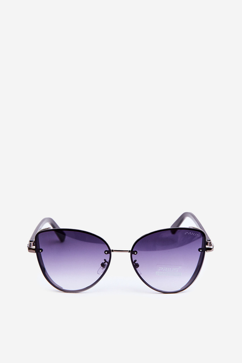 Dámske slnečné okuliare s flitrovými vložkami UV400 Čierne