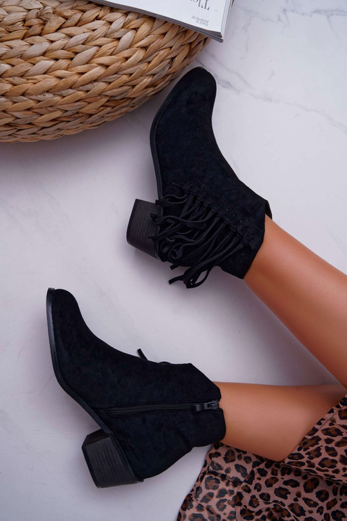 Dámské Kotníkové Boty černé Agnes