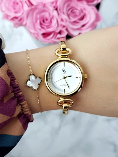 Luxe dámský náramek hodinky zlaté Mega