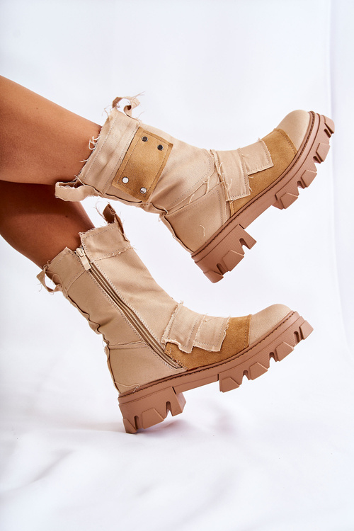 Vysoké topánky na posúvacej tmavo modrej Nerisa