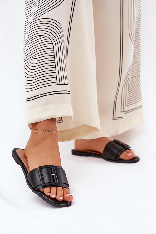 Ploché Dámske Sandále Eko Koža S Prackou Zlaté Bamma