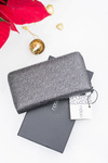 Štýlová dámska čierna šedá peňaženka Nobo