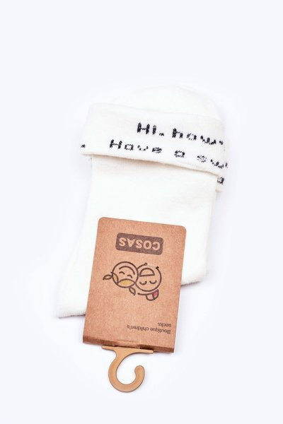 Detské bavlnené ponožky sladké vysnívané cosas biele