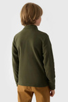 Chlapčenský Fleece S Golierom 4F Khaki 4FJWMM00TFLEM245-36S