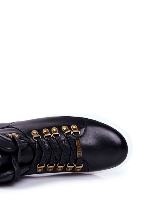 PÁNSKÉ Tenisky Obuv Goe Kožená Cerne GG1N3009