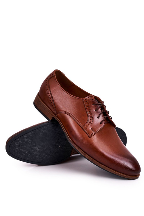 Pánské Kožené Mokasiny S Lehkou Podrážkou BEDNAREK Svetle Hnědá