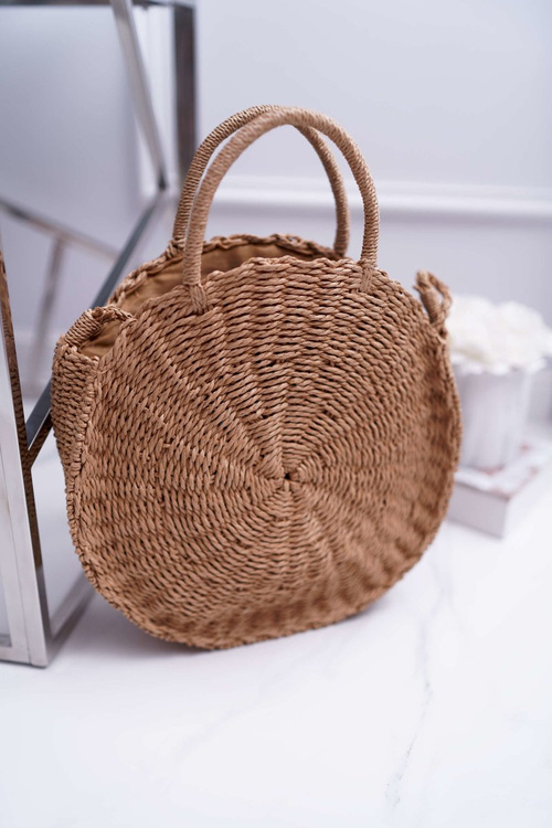 Dámska opletená taška Octario Camel