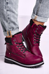 Dámské Turistické Kotníkové Boty Burgundske Grunders