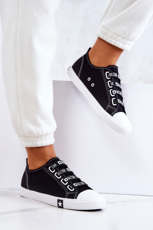 Dámské Tenisky S Manžetami BIG STAR HH274098 Černá