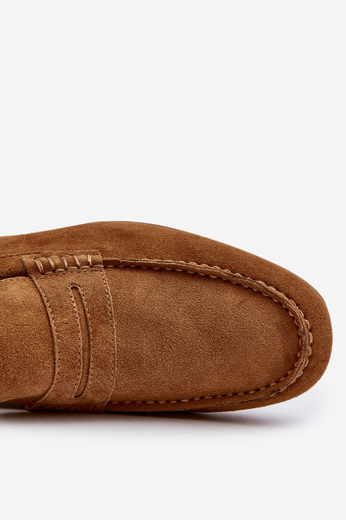 Mužské semišové mokasíny Big Star NN174226 Camel