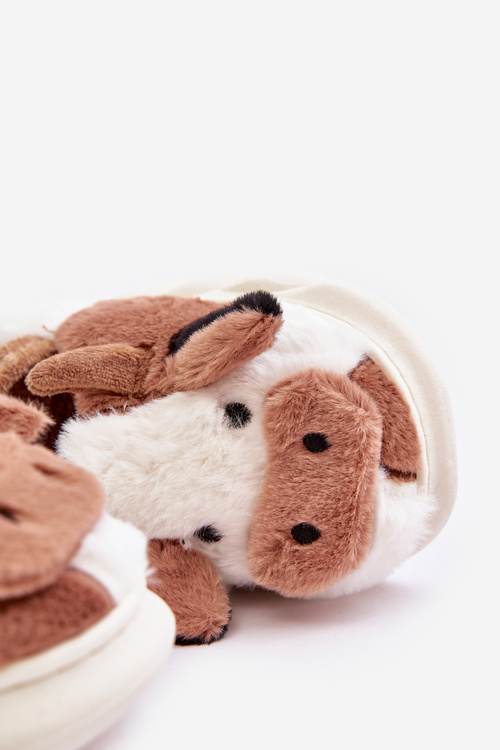 Detské Plyšové Papuče S Kravským Motívom Hnedé Tamorrin