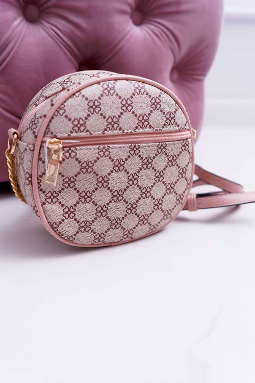 kabelka kulatá taška růžová