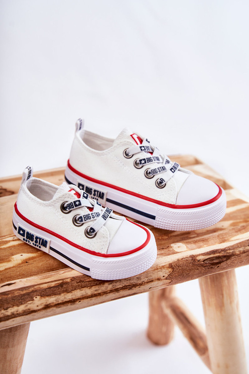 Detské materiálne tenisky Veľká hviezda KK374068 biela