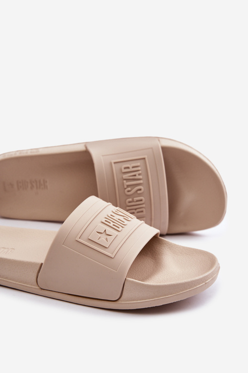 Lehké Dámské Pantofle Big Star OO274035 Béžové