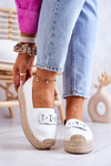 Klasické Espadrilky Na Platformě Bílém Julianne