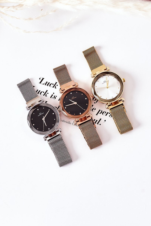 Hodinky Na Náramku Mesh Giorgio&Dario Růžové Zlato