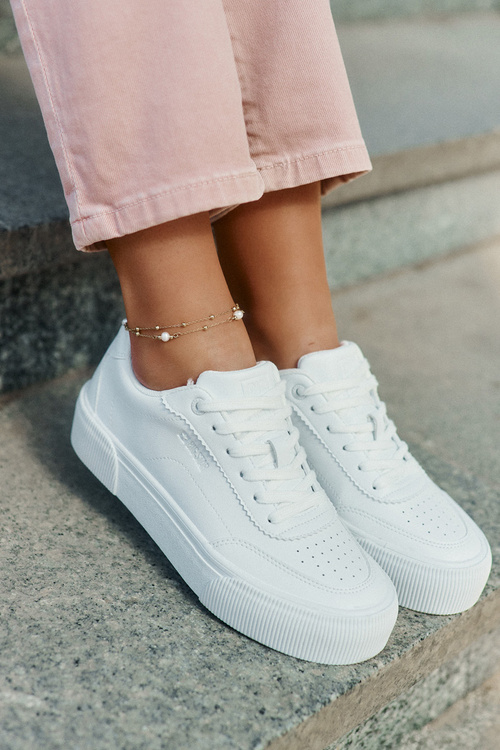 Nízké sneakersy z eko kůže Big Star RR274303 Bílé