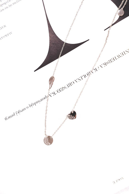 Dámské Stříbrný Náhrdelník Srdce Křídlo Tatyana