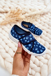 Detské papcie befado stopy dinosaura 974x476 Navy Blue
