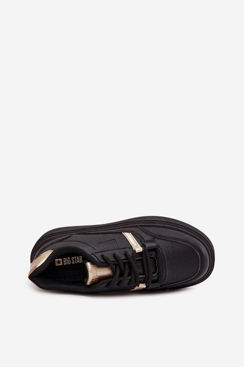Dámské Sneakersy Na Platformě Big Star SS274360 Černé