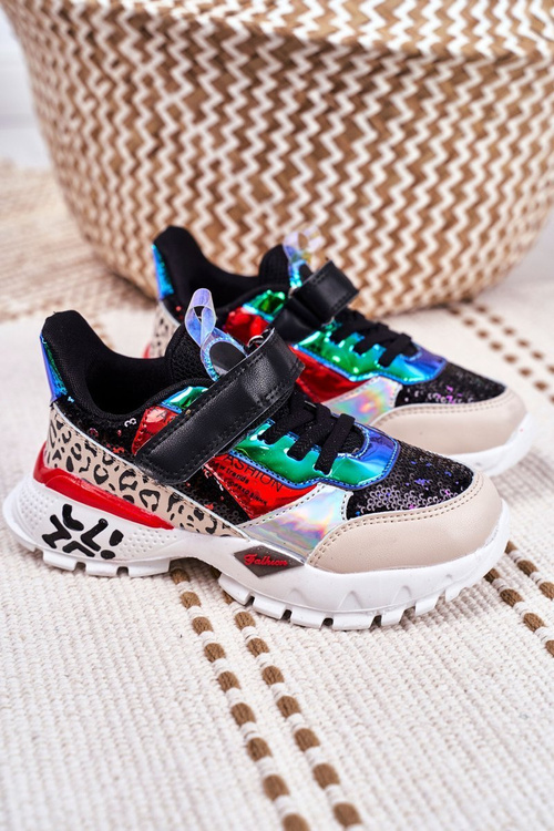 Dětská Sportovni Obuv se Suchým Zipem Černé Be Happy