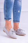 Lu Boo Gray Ballerinas v Spitz Lordy Suede Feliciano