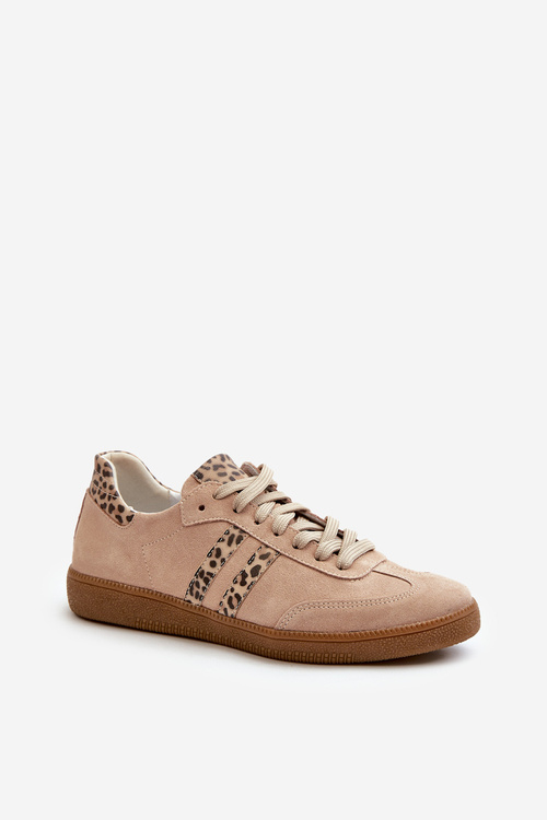 Zazoo N1068 Semišové Nízké Dámské Tenisky Beige