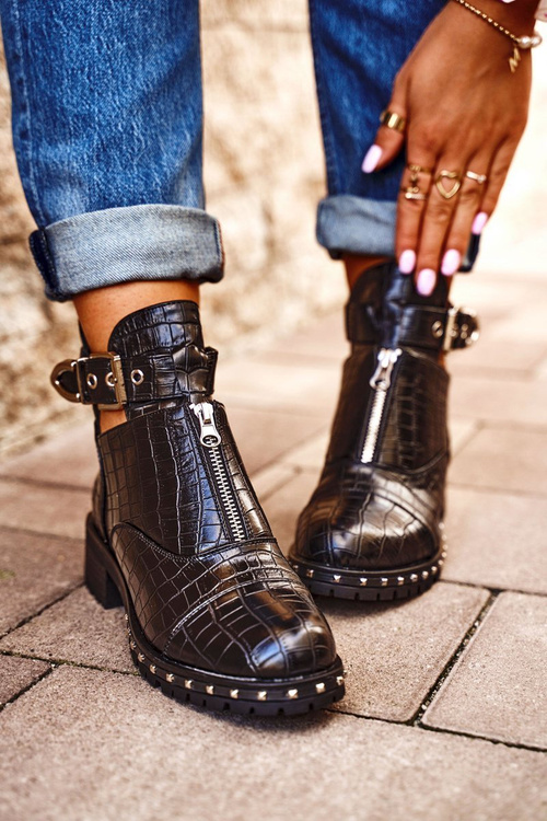 Dámské Kotníkové Boty Vystřihnout Černé Hampton