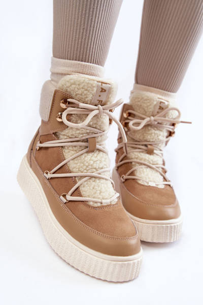 Dámske snehové topánky LA.FI 280072ta-QN Beige