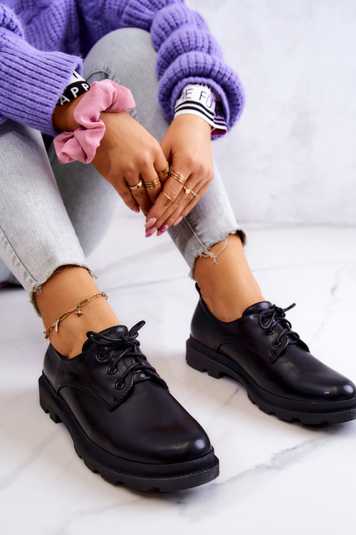 Dámské klasické brogues Oxford Černá Colton